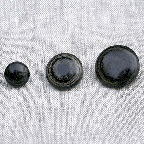 Quarter Ball Shank Button in Black Finish